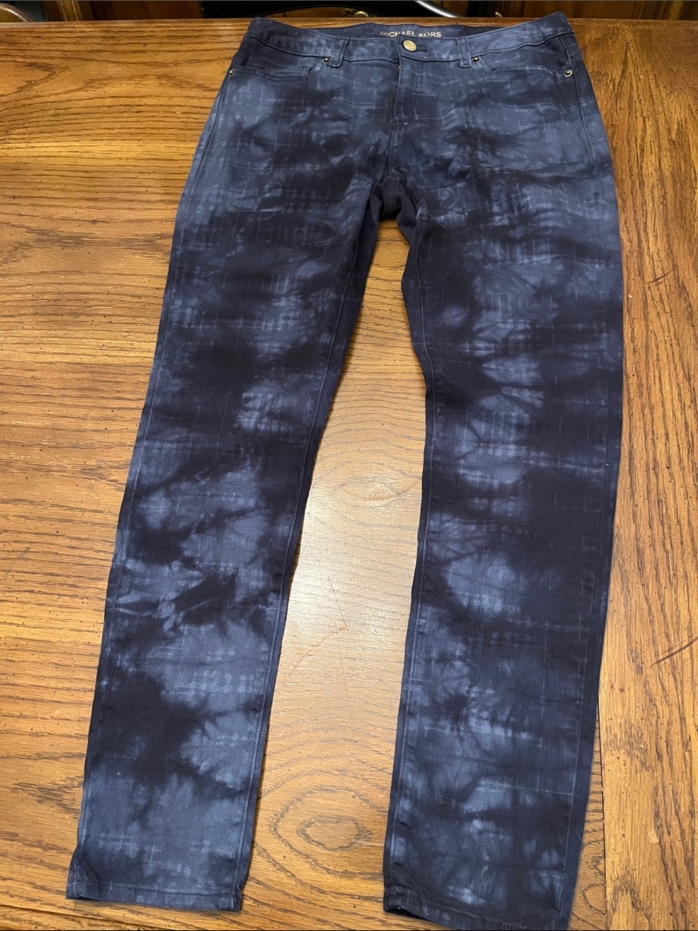 Michael Kors Tie-Dye Skinny Jeans, size 8